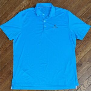 johnnie-O Vibrant Blue Polo Golf Shirt Bandon Dunes
